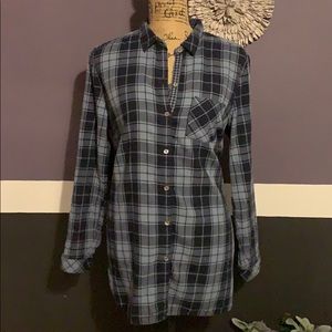 J. Jill plaid button down top